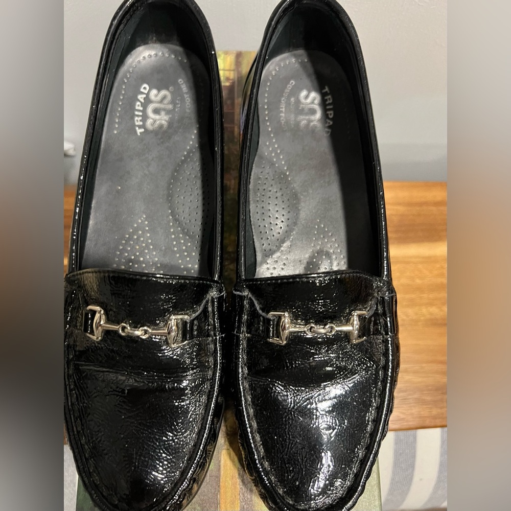 SAS Black Metro Slip On Loafer Size 8N EUC With Box